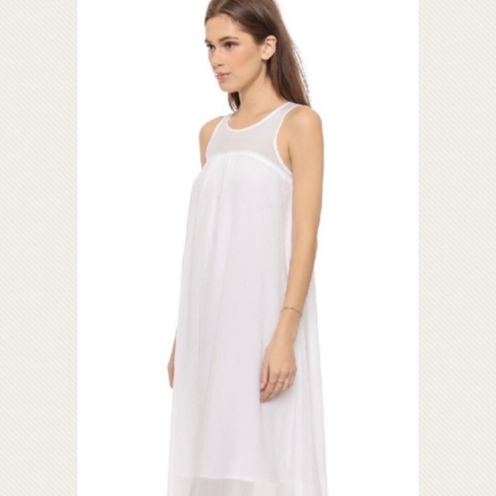 NWT Madewell Summer White Semi-Sheer Maxi Sundress, XS